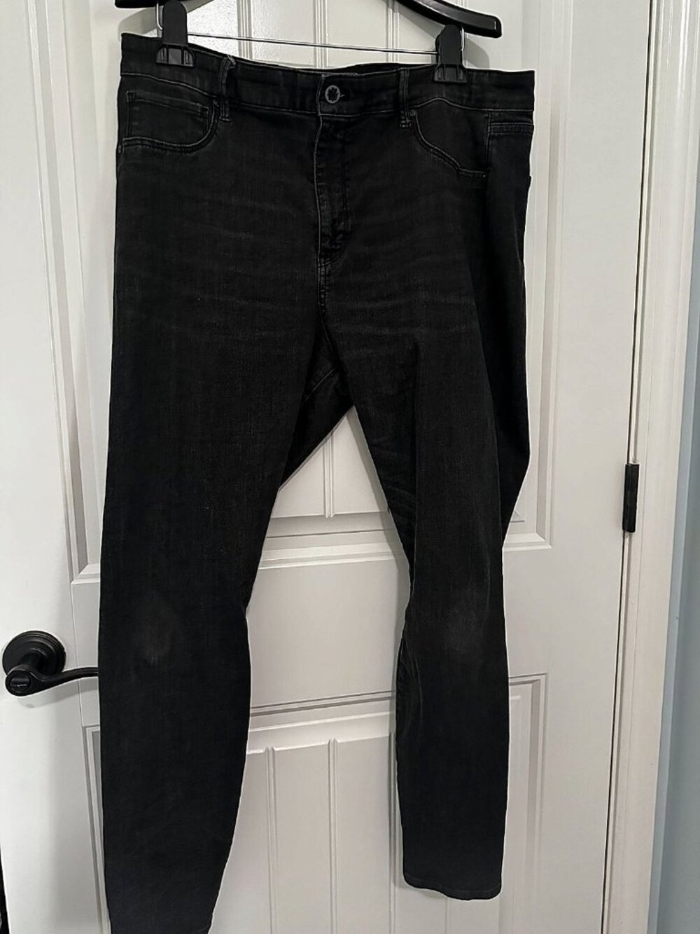 White House Black Market Women's High-Rise Denim Legging Jeans, Black Wash